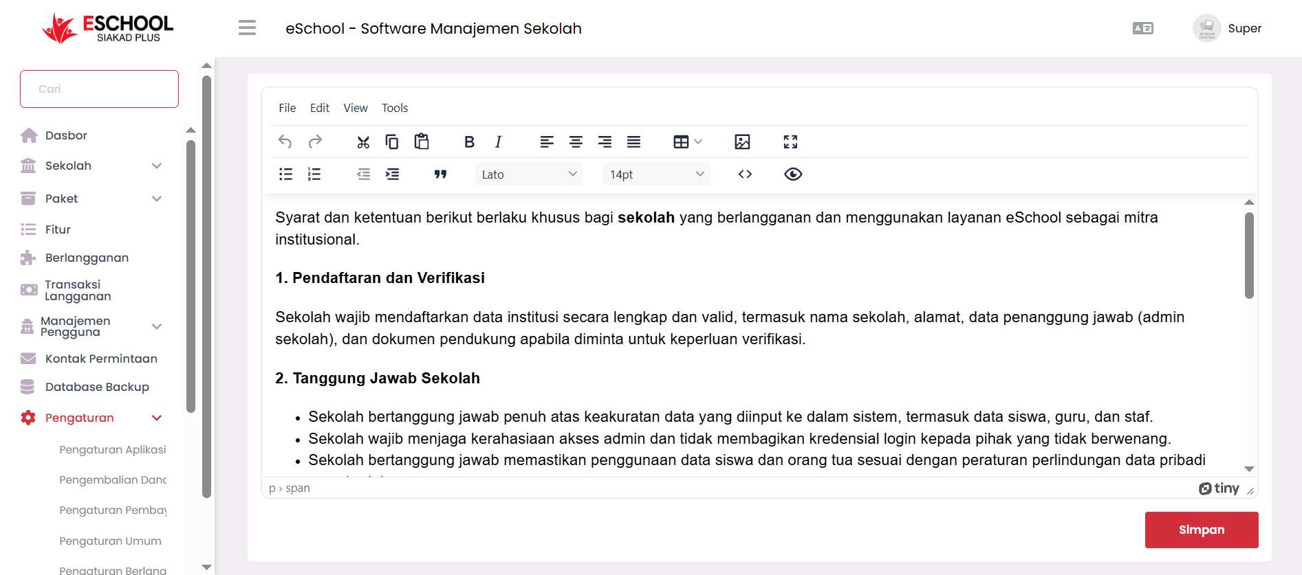 Pengaturan